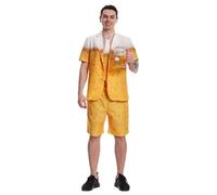 Kreeqe Superbe costume de bière pour homme pour adulte - Pour carnaval, Halloween, cosplay, fête - Tenue de dernière minute facile (FF653, XL)