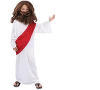 Kreeqe Superbe costume de personnage de Noël pour adulte César, empereur, prêtre, religieuse, Vierge Marie Tenues de jeu pour les vacances (enfants-Caesa, M)