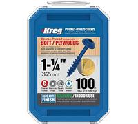 Vis à trous de poche 32 Blue-Kote™ Maxi-Loc, Filetage épai, 100 - KREG - SML-C125B-100-INT G