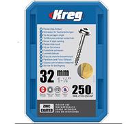 Vis zinc KREG 32 mm avec filetage grossier - Boite de 250 vis - SML-C125-250-INT G