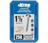 Kreg Tools – Vis Maxi-Loc carré – galvanisées 8 x 38 mm – filetage épais – 250 vis