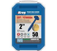Kreg - 50 vis Blue-Kote - 8 x 51 mm - filetage épais - Maxi-Loc carré