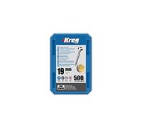 Kreg - 500 vis galvanisés - 6 x 19 mm - filetage fin - Maxi-Loc carré