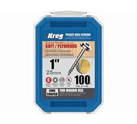 Kreg - 500 vis galvanisés - 8 x 25 mm - filetage épais - Maxi-Loc carré