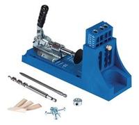 KREG Jig K4 Starter Set ( K4 ) Kit complet d'assemblage pour charpentier en bois avec gabarit de perçage K4, Foret étagé, G