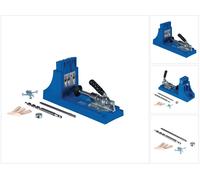 KREG Jig K4 Starter Set ( K4 ) Kit complet d'assemblage pour charpentier en bois avec gabarit de perçage K4, Foret étagé, Embouts, vis et chevilles.