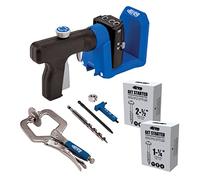 Kreg KPHJ520PRO Gabarit de trou de poche - Gabarit de poche en Kreg durable - Fixation et réglage faciles - Comprend une poignée rotative à 360 degrés - avec vis de poche - Pour matériaux de 1,27 cm à