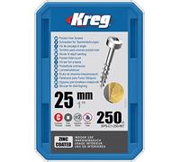 Vis à trous de poche Kreg 25 mm Revêtu de Zinc Pan-Head, Filetage épai - KREG - SPS-C1