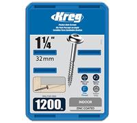 KREG® Maxi-Loc™ Lot de 1200 vis à trou de poche en zinc 32 mm