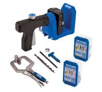 Kreg Pocket-Hole Jig 520PRO - Le gabarit de perçage le plus polyvalent pour des trous de poche précis, avec revêtement antidérapant et poignée pivotante à 360