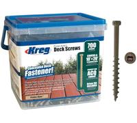 KREG® Protec-KoteTM Vis de terrasse - 51 mm, #8 à filetage grossier, tête cylindrique, 700 pièces
