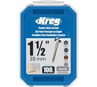 Kreg SML-C150-100 Pocket Screws 1-1/2-Inch, 8 Coarse, Washer-Head, 100-Count by Kreg