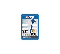 KREG SMLC125B1200EUR BLUEKOTE Lot de 1200 vis à tête ronde 32 mm