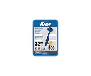 KREG SMLC125B1200EUR BLUEKOTE Lot de 1200 vis à tête ronde 32 mm