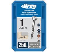 Vis à trous de poche Kreg 25 mm Revêtu de Zinc Pan-Head, Filetage épai - KREG - SPS-C1
