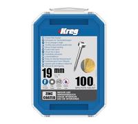 Kreg SPS-F075-100 Lot de 100 vis de poche en zinc, filetage fin #6, tête cylindrique