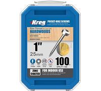 Vis à trous de poche Kreg Revêtu de Zinc Pan-Head, Filetage fin - SPS-F