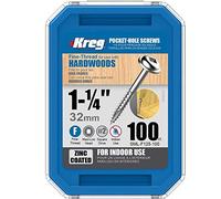 Vis à trous de poche 32 mm Revêtu de Zinc Maxi-Loc, Filetage fin - KREG - SML-F125-100 G