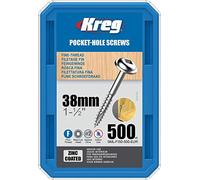 Kreg® Zinc Pocket-hole Vis - 38 mm/3,8 cm, # 7 Fine-thread, Maxi-loc ™, 500-count