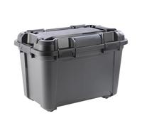 Kreher Boîte de rangement Bunker Tough avec couvercle et joint en silicone (IP65/IPX7). En plastique robuste de différentes tailles. Idéal pour les pièces humides, cave, garage, camping, etc. (55 l)
