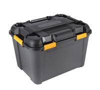 Kreher Boîte de rangement Bunker Tough avec couvercle et joint en silicone (IP67/IPX7). En plastique robuste de différentes tailles. Idéal pour les pièces humides, cave, garage, camping, etc. (160 l)