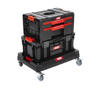 Kreher - Chariot d'atelier portable - Bote outils - 12 chariots XL de la serie ausQ-Brick avec nombreux accessoires - L x P x H : 53 x 38 x 98 cm - Le mobile polyvalent - Prive et commercial