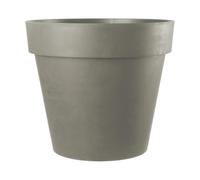 Kreher Pot de fleurs XXL à roulettes - 79 cm et 58 cm - Anthracite - Blanc - Robuste - Grande jardinière pour fleurs et arbres - Intérieur et extérieur