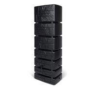 Kreher Récupérateur d'eau XXL Tower Stone Volume d'utilisation de 350 litres Dimensions : 57,5 x 38,4 x 180 cm (anthracite ou gris)