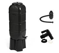 Kreher Réservoir à eau de pluie avec support, système de remplissage automatique et 1 robinet de vidange 100 litres