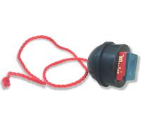 Kreidehalter Gummi, schwarz, mit Kordel