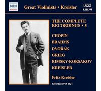 Fritz Kreisler – Intégrale des enregistrements, Vol. 5 – CD – Naxos