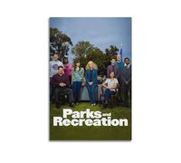 Krem Poster sur toile « Parks And Recreation » - Décoration murale moderne et esthétique - 30 x 45 cm - Sans cadre