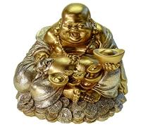 Kremers Schatzkiste Grande tirelire Bouddha porte-bonheur 18 cm - Décoration - Happy Buddha