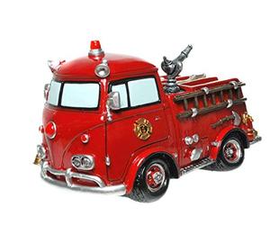 Kremers Schatzkiste Grande Tirelire Nostalgie Camion de Pompiers avec Bouchon à vis Figure Tirelire