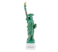 Kremers Schatzkiste Statue de la Liberté - 22 cm - En polyrésine peinte à la main - 22 x 5,5 x 5 cm - Pour l'intérieur - Souvenir de New York - Idée cadeau