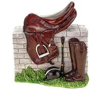 Kremers Schatzkiste Tirelire XXL en poly multicolore avec selle de cheval 15 cm