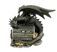 Kremers Schatzkiste XXL Tirelire Dragon Gardien 21 cm en polyrésine Tirelire Dragon