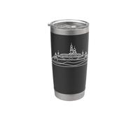 Kreml Lignes Art Passionné Russie Gobelet isotherme en acier inoxydable double paroi