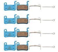KREMORV Plaquettes de Frein pour Shimano Deore XT XTR LX SLX Hone Alfine Saint 4 Paires Plaquettes de Frein à Disque de Vélo pour Shimano A01S M06 M07 M07Ti M07S Ashima APV PCB TRP Dash
