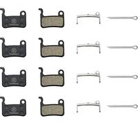 KREMORV Plaquettes de Frein pour Shimano Deore XT XTR LX SLX Hone Alfine Saint 4 Paires Plaquettes de Frein à Disque de Vélo pour Shimano A01S M06 M07 M07Ti M07S Ashima APV PCB TRP Dash