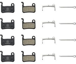 KREMORV Plaquettes de Frein pour Shimano Deore XT XTR LX SLX Hone Alfine Saint 4 Paires Plaquettes de Frein à Disque de Vélo pour Shimano A01S M06 M07 M07Ti M07S Ashima APV PCB TRP Dash