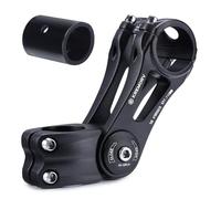 KREMORV Potence Réglable Potence de Vélo Réglable 31,8 mm et 25,4 mm Alliage d'aluminium Potence de Vélo Universelle pour la Plupart des VTT, vélos de Route, BMX Longueur 110 mm 130 mm