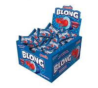 KREMTIK Blong Chewing-gums remplis liquides | Saveurs assorties : menthe, menthe poivrée, pastèque, énergie, yaourt à la fraise, noir, bleu framboise, fraise ou tutti frutti (Framboise)