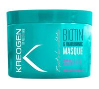 Kreogen Masque Nourrissant à la Biotine 500 ml - Soin Hydratant et Réparateur - Pro-Vitamine B5, Huile d’Argan & Acide Hyaluronique - Pour Cheveux Colorés & Abîmés - Force, Douceur et Brillance