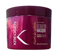 KREOGEN Masque Réparateur à la Kératine 500ml - Soin Nourrissant et Régénérant - Protéines de Soie & Huiles d’Argan et d’Amande - Pour Cheveux Très Secs et Abîmés - Douceur et Brillance