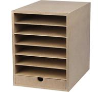Kreotime - Accumulateur de papier Crea com hxbxd 31.5x24.3x32cm Mdf | Boîte de 1 pièce