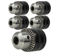 Kress 5x Mandrin à couronne dentée 1,5 - 13mm - 13mm (1/2") x 20 compatible avec universel Black & Decker, Bosch visseuse, perceuses à percussion
