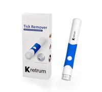 Kretrum Tire Tique Removal Tool Pen, Automatique Tique Remover Tool sans Douleur, Anti Tique Remover Pen pour Humain et Chiens
