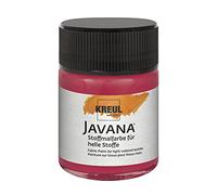 KREUL - 1 x Peinture textile JAVANA "Sunny", rouge rubis, 50 ml
