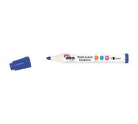 KREUL 16313 - Marqueur porcelaine bleu foncé moyen - Stylo de peinture pour porcelaine conçu pour les enfants - Sans secouer ni pomper